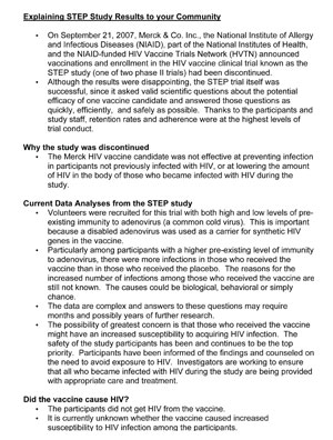 CDC NIAID - FAQ Message Document